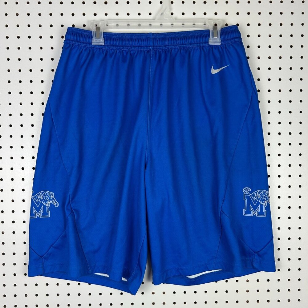Memphis Tigers Nike Basketball Practice Shorts Large Blue Team Issued 2024-2025